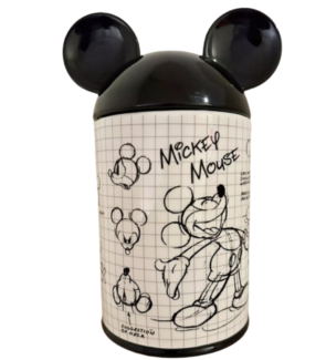 VSI-1330_Pote de Biscoito Disney Mickey Mouse Preto e Branco_1