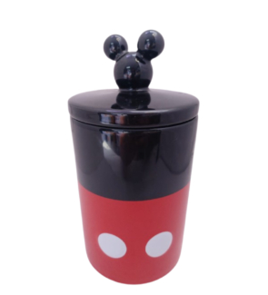 VSI-1350_Pote de Biscoitos Disney Mickey Mouse Preto e Vermelho_1